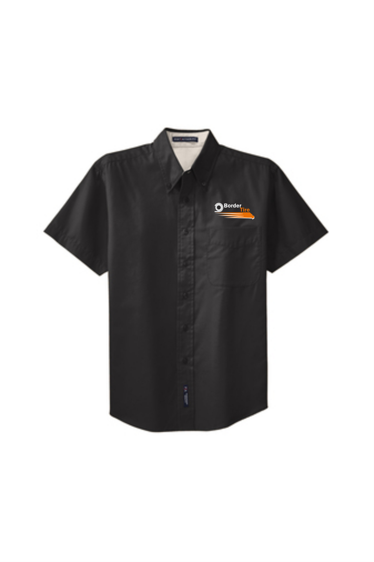 Border Tire Easy Care Full-Button Shirt