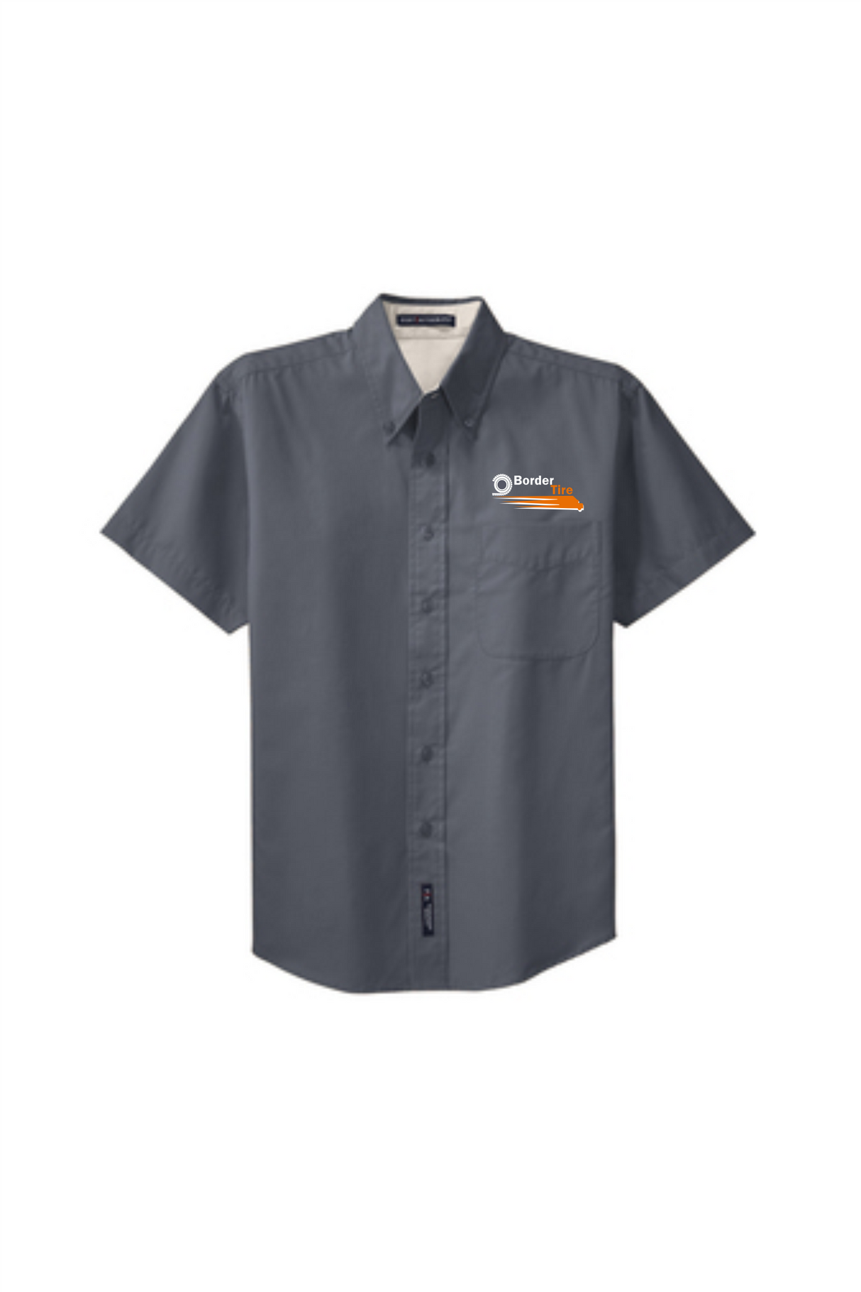 Border Tire Easy Care Full-Button Shirt