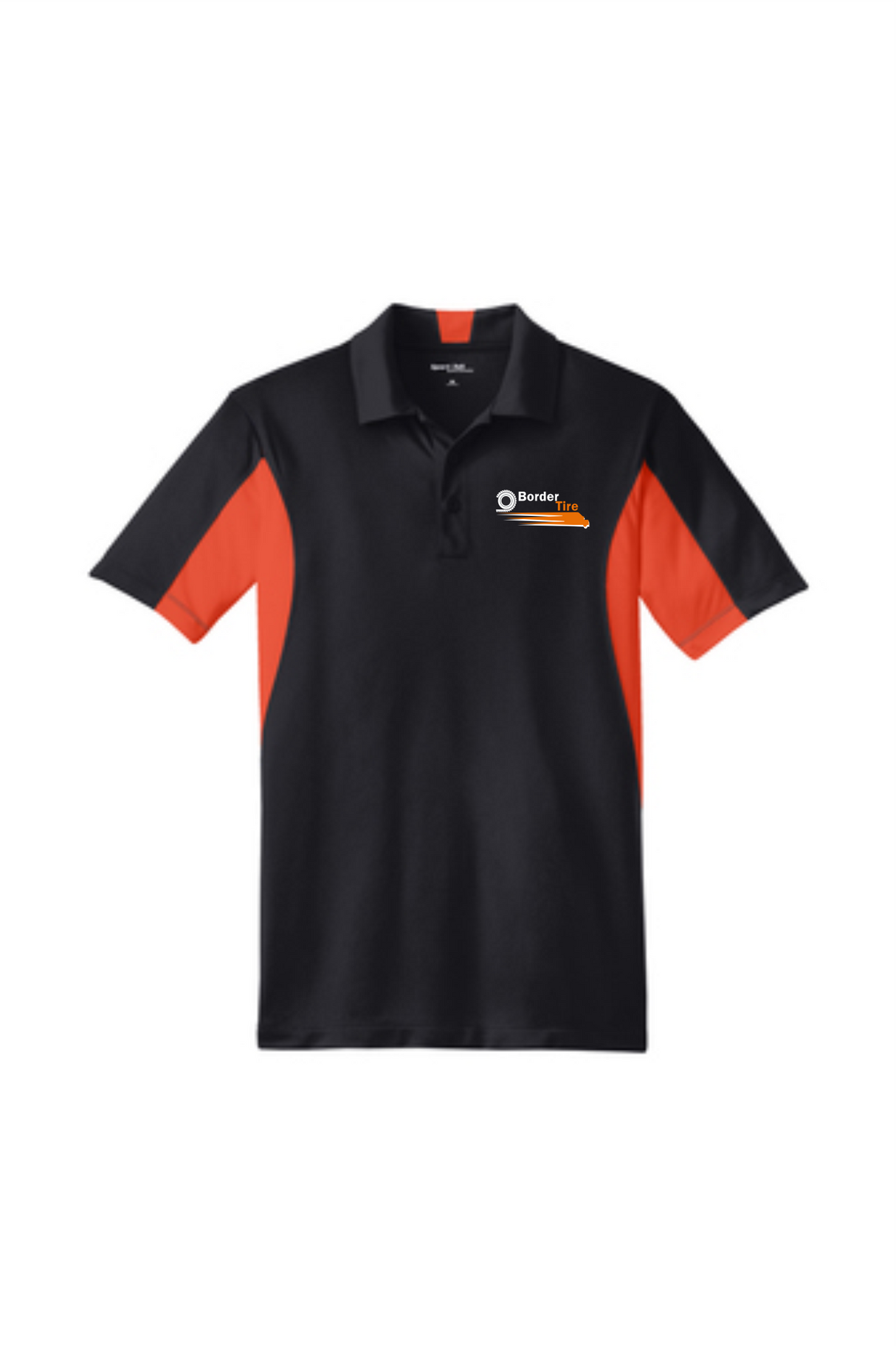 Border Tire Side Blocked Micropique Performance Polo