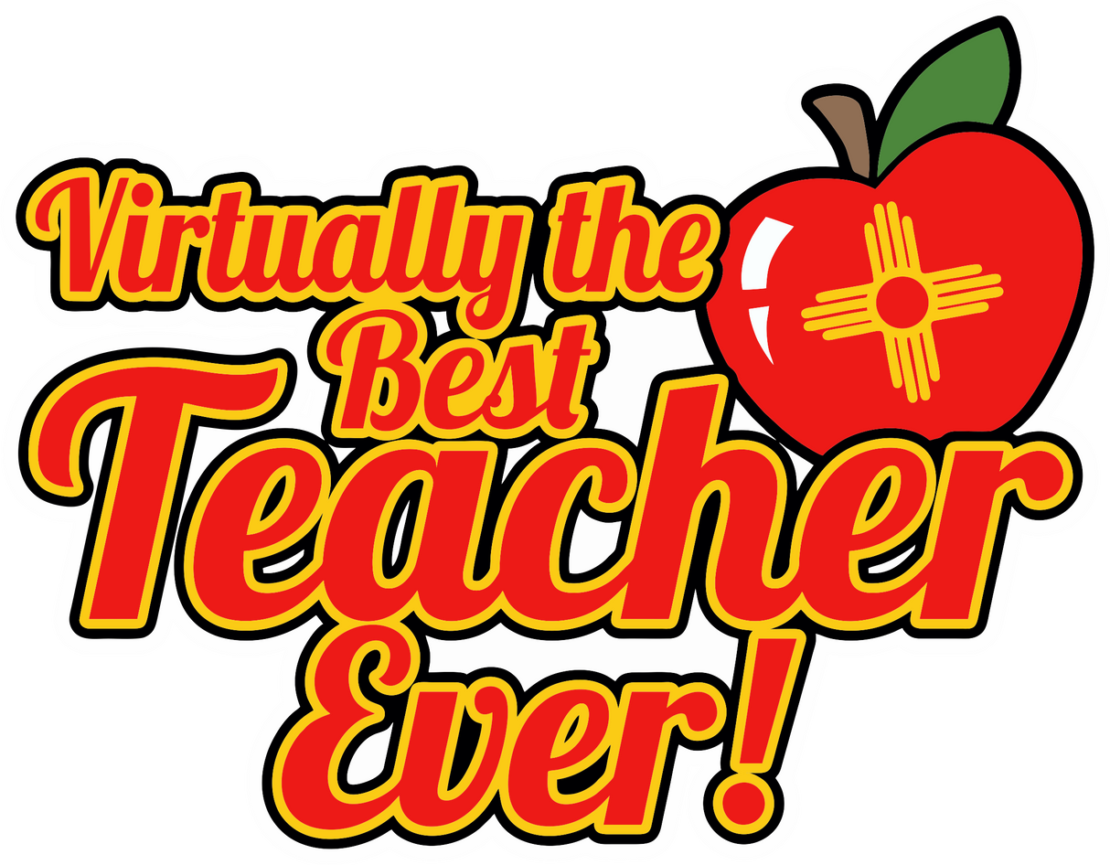 Virtually the Best Teacher Ever Decal (2 pack)