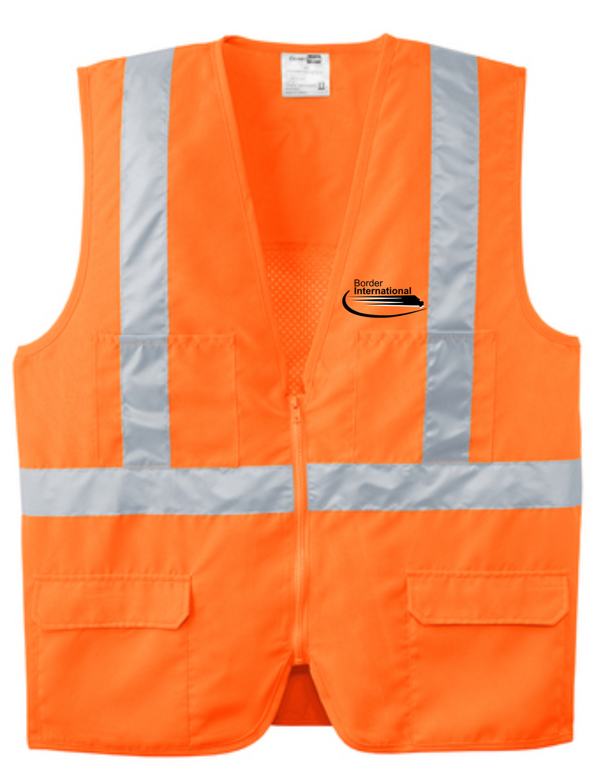 Border International ANSI 107 Class 2 Mesh Back Safety Vest