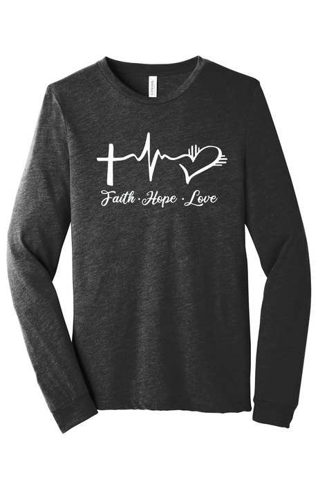 Faith Hope Love Long-Sleeve Tee