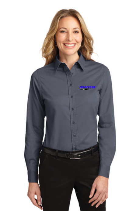 Idealease Ladies' Long-Sleeve Easy Care Full-Button Shirt
