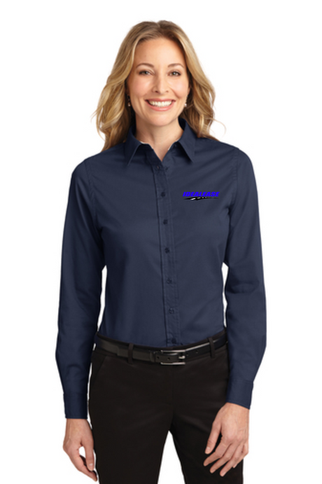 Idealease Ladies' Long-Sleeve Easy Care Full-Button Shirt