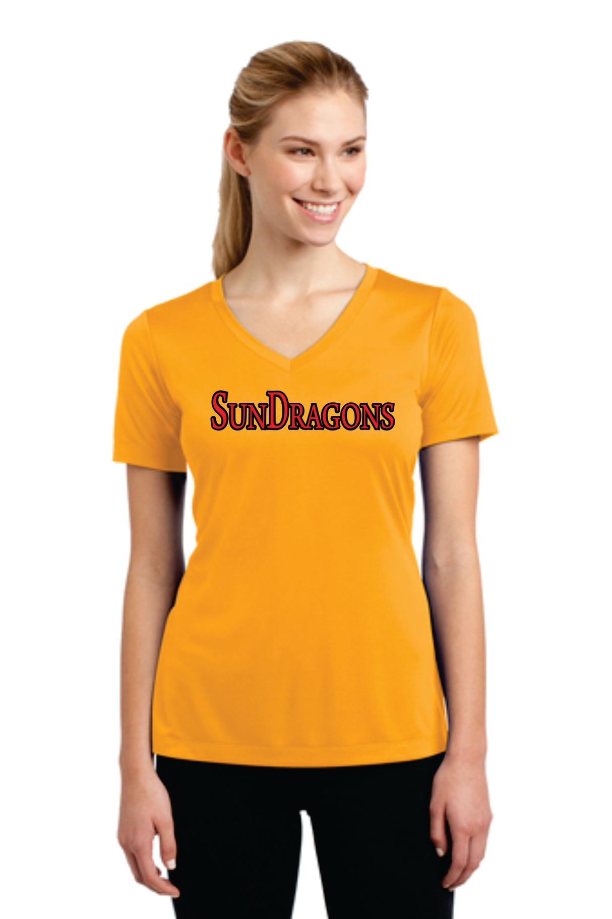 SunDragons Ladies' Performance V-Neck Tee