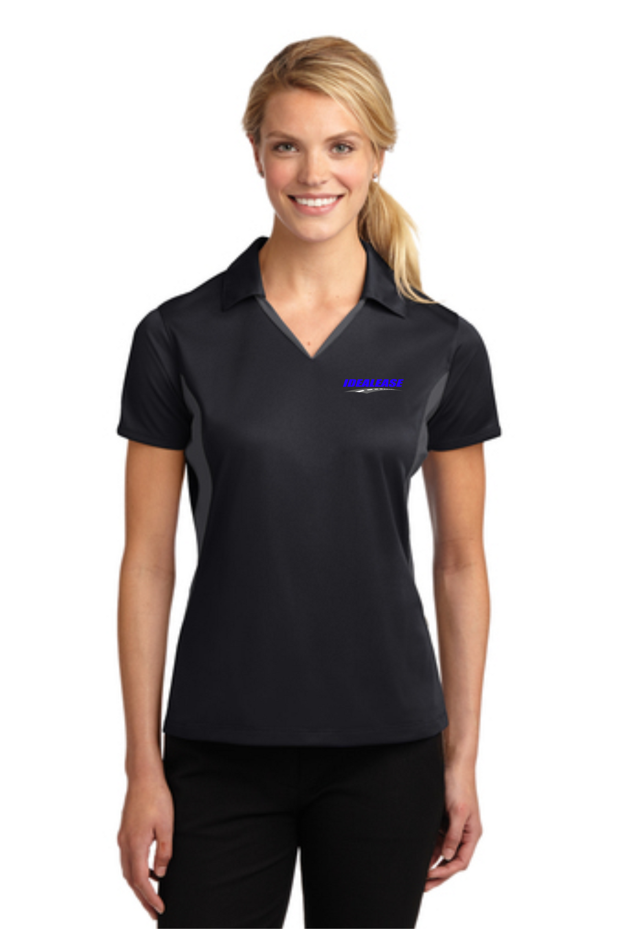 Idealease Official Uniform Ladies' Side Blocked Micropique Performance Polo
