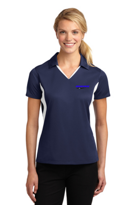 Idealease Official Uniform Ladies' Side Blocked Micropique Performance Polo