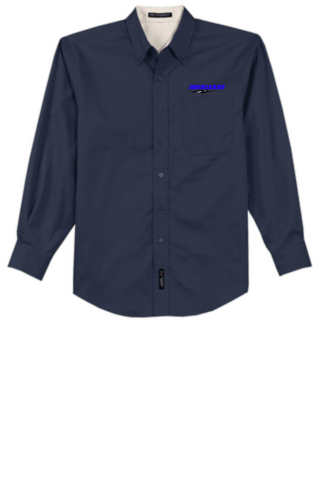 Idealease Long-Sleeve Easy Care Full-Button Shirt