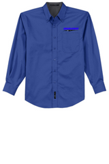 Idealease Long-Sleeve Easy Care Full-Button Shirt