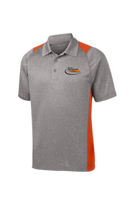 Border International Official Uniform Heather Colorblock Performance Polo