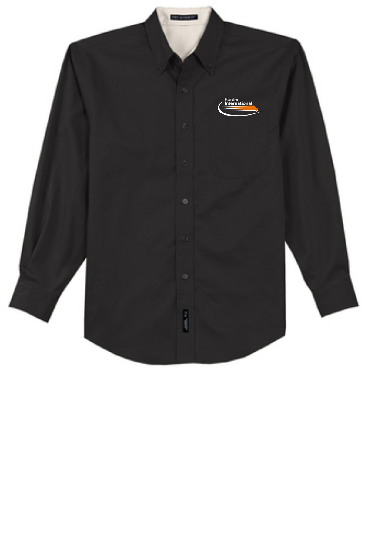 Border International Tall Long-Sleeve Easy Care Full-Button Shirt