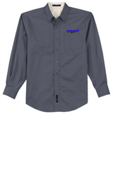 Idealease Tall Long-Sleeve Easy Care Full-Button Shirt