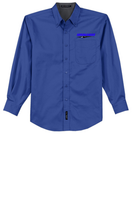 Idealease Tall Long-Sleeve Easy Care Full-Button Shirt